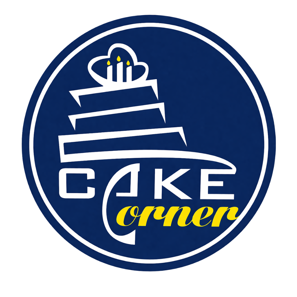 Logo of Cake Corner and Bakery, a company we have worked with.